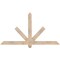 Ekena Millwork Kennewick Smooth Timber Gable Bracket, Douglas Fir, 60"W x 32"H x 3 1/2"D x 3 1/2"F, 13/12 Pitch GBW060X32X0404KEN00SDF - alternate 1
